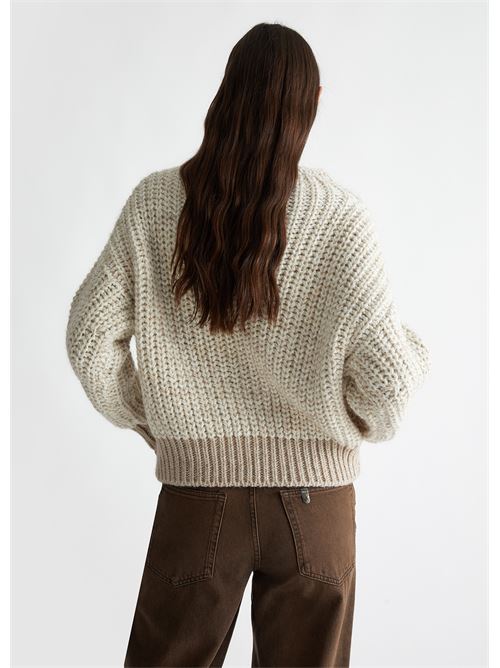 Wool and alpaca blend sweater Liu Jo | CF4437MA329.N9656